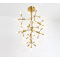 Zhongshan guzhen lámpara colgante led barata sala de estar del hotel candelabros modernos de lujo luces colgantes
